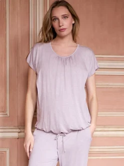 Seraphine Maternity & Nursing Hospital Bag Pyjamas 2 Piece Set Lilac Purple Discount