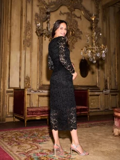 Seraphine Maternity Black Lace Bodycon Sale