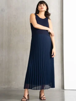 Seraphine Maternity Blue Dress with Topper New