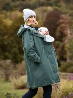Seraphine Maternity Green Lightweight Parka Clearance