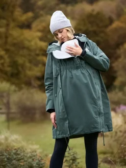 Seraphine Maternity Green Lightweight Parka Clearance