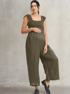 Seraphine Maternity Green Jumpsuit Online