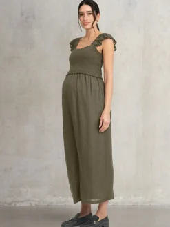 Seraphine Maternity Green Jumpsuit Online