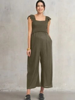 Seraphine Maternity Green Jumpsuit Online