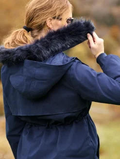 Seraphine Navy Blue Premium Sub-Zero Down Filled 3-In-1 Maternity & Babywearing Parka Hot