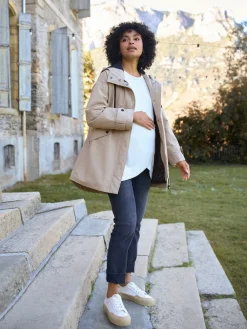 Seraphine 3-In-1 Maternity & Babywearing Raincoat Taupe Grey Best