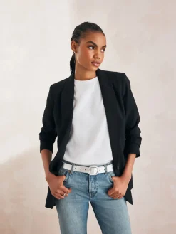 Next Regular Metallic Belt Silver Online