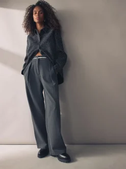 Next Skinny Stretch Plaque Belt Silver Online