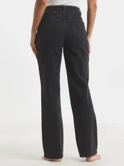 Simply Be 99/1 Relaxed Straight Leg Jeans Black Online