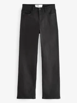 Simply Be 24/7 Straight Leg Jeans Black New