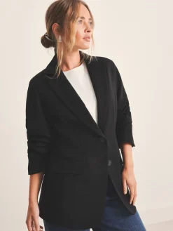 Simply Be Black Cinched Blazer