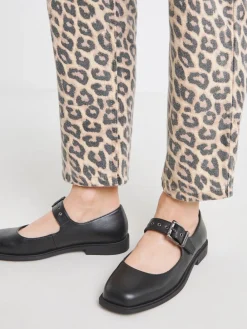 Simply Be Black Extra Wide Fit Square Toe Flat Mary Jane Shoes Best