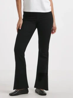 Simply Be Flared Pull On Jeggings Black Sale