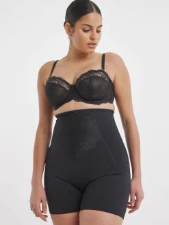 Simply Be Magisculpt Ella Lace Thighshaper Frim Control Shapewear & solutions Black New