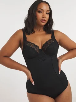 Simply Be Black Magisculpt Ella Lace Firm Control Bodyshaper Discount