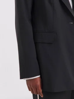 Simply Be Oversized Single Breasted Blazer Black Clearance