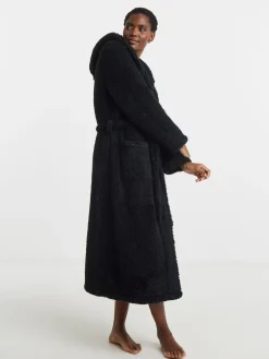 Simply Be Black Pretty Secrets Teddy Midi Gown Clearance