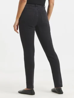 Simply Be Slim Mom Jeans Black Online