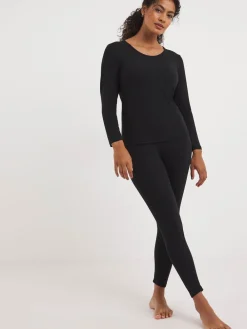 Simply Be Black Thermal Leggings 2 Pack Discount