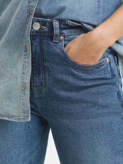 Simply Be 99/1 Loose Mom Jeans Blue Hot