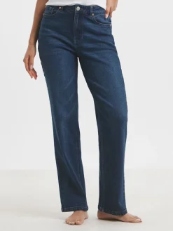 Simply Be 99/1 Relaxed Straight Leg Jeans Blue Clearance