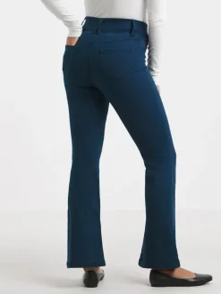 Simply Be Flared Pull On Jeggings Blue New