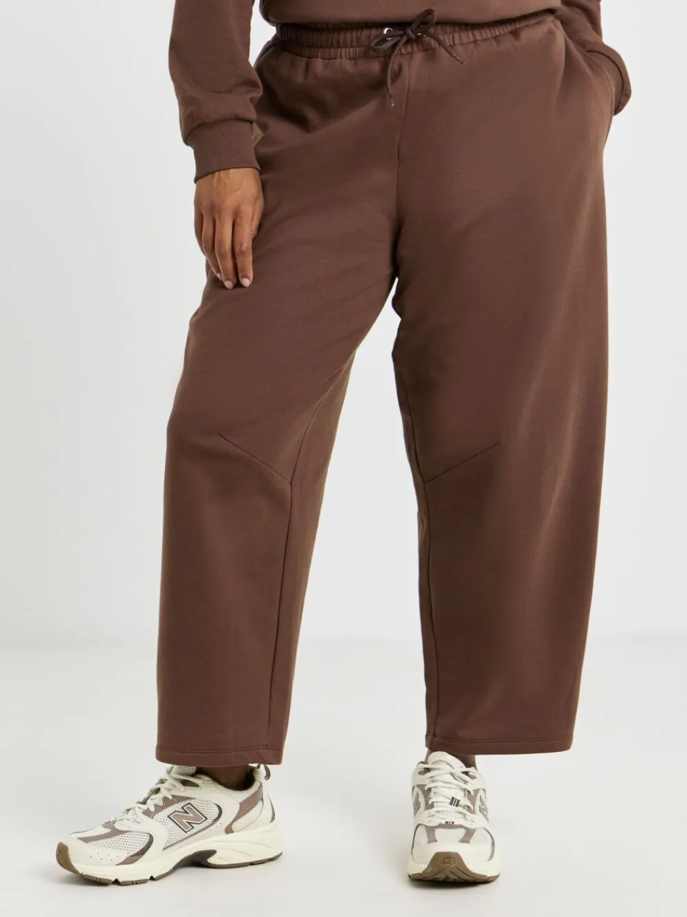 Simply Be Brown Barrel Leg Joggers Best