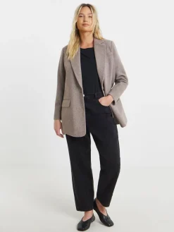 Simply Be Grey Oversized Wool Look Blazer Sale
