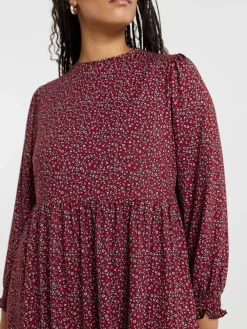 Simply Be Supersoft Midi Dress Light Red Discount