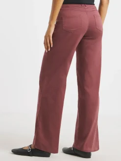 Simply Be Wide Leg Jeggings Red Outlet