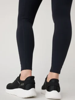 Skechers Black/ White BOBS Sport Squad Chaos Slip In Trainers Online