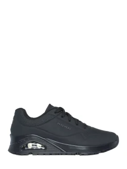 Skechers Womens Uno Slip Resistant Work Trainers Black Clearance