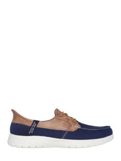 Skechers Blue Wide Fit On the GO Flex Palmilla Boat Shoes Clearance