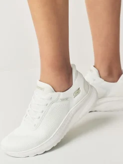 Skechers Chalk White BOBS Sport Squad Chaos Slip In Trainers Sale