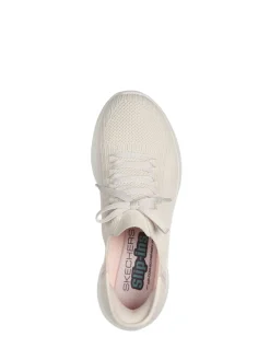 Skechers Natural White Slip-ins: Ultra Flex 3.0 Brilliant Trainers Best