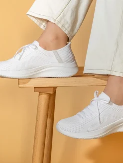 Skechers White Slip-ins: Ultra Flex 3.0 Brilliant Trainers New