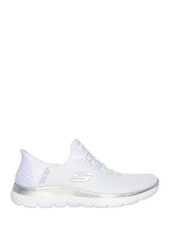 Skechers Womens Slip In Summits Dazzling Haze Trainers White Hot
