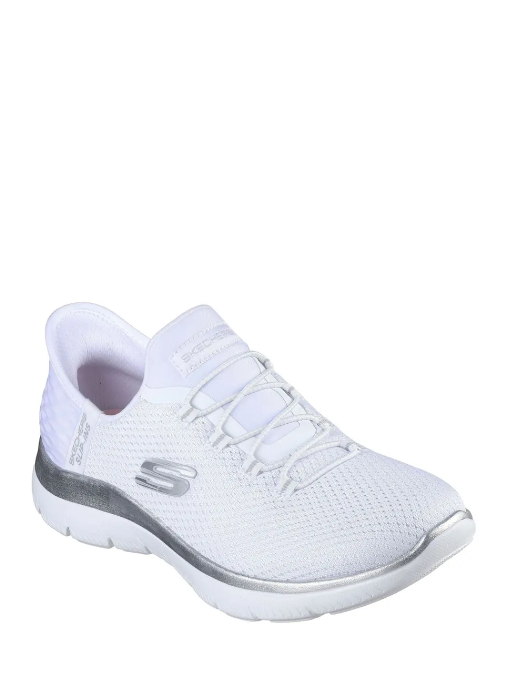 Skechers Womens Slip In Summits Dazzling Haze Trainers White Hot