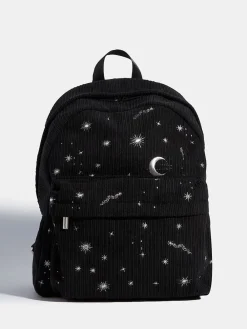 Skinnydip Black Celestial Silver Cord Backpack Best