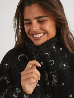 Skinnydip Black Celestial Borg Jacket Clearance