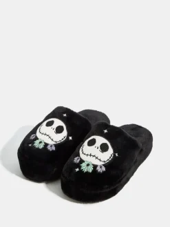 Skinnydip Black Disney Nightmare Before Christmas Slippers Hot