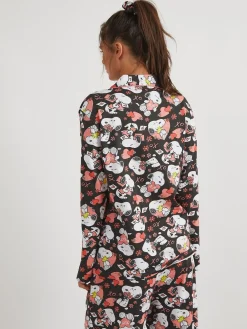 Skinnydip Black Peanuts Snoopy Love Pyjamas Set Online