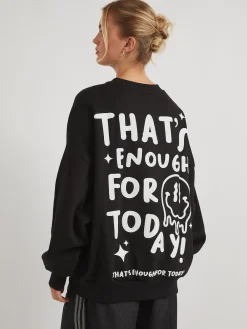 Skinnydip Grey That's Enough For Today Sweatshirt Sale