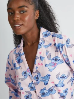 Skinnydip Pink Disney Stitch Pyjamas Set in Pink Clearance