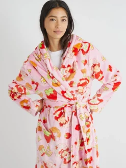Skinnydip Pink Strawberry Shortcake x Pink Dressing Robe Sale