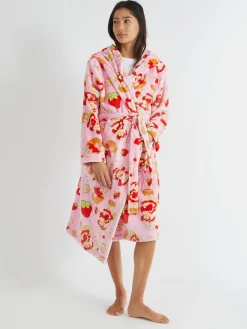 Skinnydip Pink Strawberry Shortcake x Pink Dressing Robe Sale