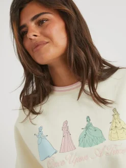 Skinnydip White Disney Princess Sweatshirt Outlet