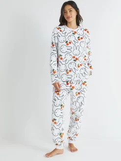 Skinnydip White Miffy x Cherry Fleece Pyjamas Set