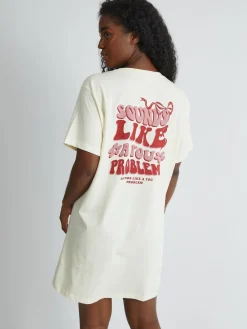 Skinnydip White Sounds Like A You Problem Night Dress Outlet