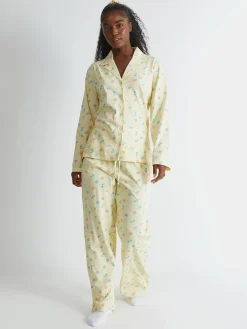 Skinnydip Yellow Yellow Ditsy Fruit Pyjama Set Hot